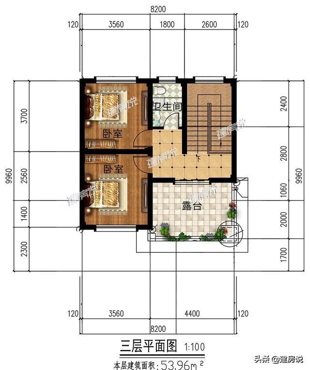 宅基地小建好房，这3款别墅，最小才75平，图纸收藏好