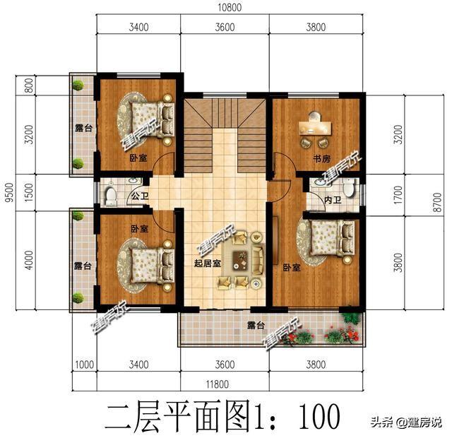 宅基地小建好房，这3款别墅，最小才75平，图纸收藏好