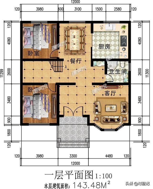 5套20万就能建的二层小别墅，为何大家独爱第3套？仅仅因为好看？