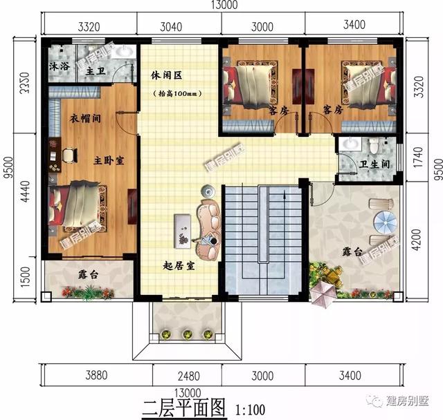 13×9.5米农村别墅，主体造价25万，提升生活质量