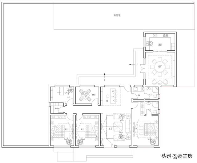 庭院阳光房，安徽农村40万建一层别墅，种菜品景田园风小院住得爽