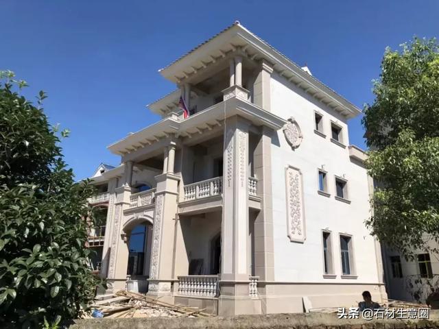 莎莉士红石材别墅外墙效果，美到无法抗拒，速度收藏！