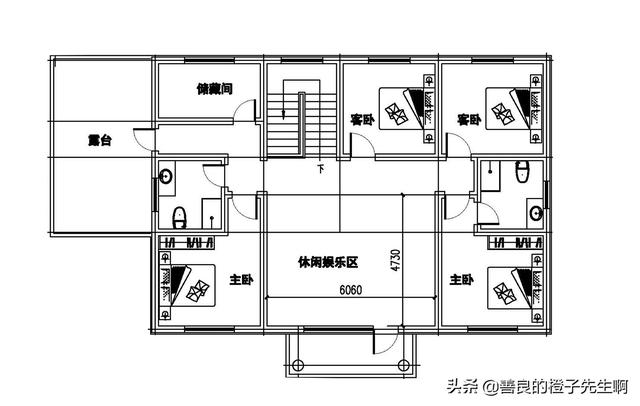 农村自建房5室1厅，双层别墅，相当大气，值得分享！