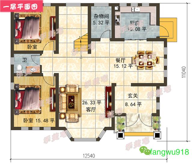 5栋25万左右二层乡村自建别墅全套设计图，舒适美观兼实用