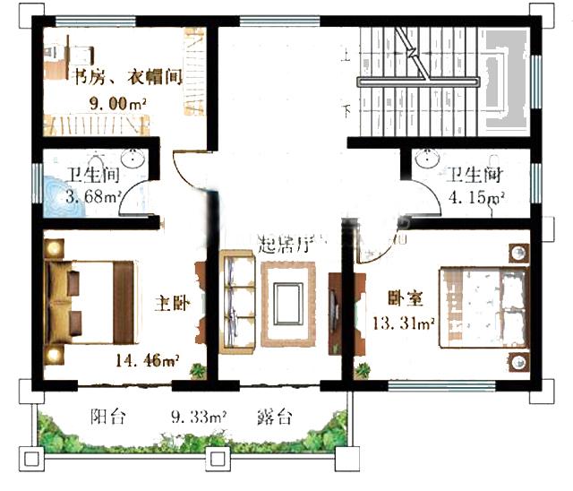 11x10米三层农村别墅全套设计图纸，只需30万？