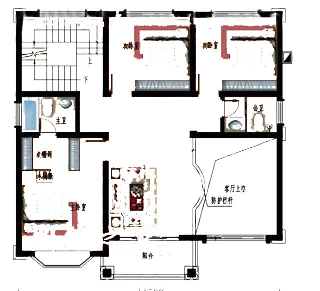 11x10米三层农村别墅全套设计图纸，只需30万？