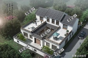 中式两层别墅设计图纸，工艺精制巧妙。