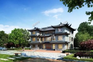 12居室新中式别墅设计实景图，传承百年住房。