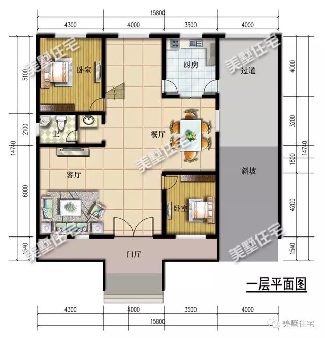 5款农村时尚别墅，带挑高客厅和大露台，第3款让人惊艳