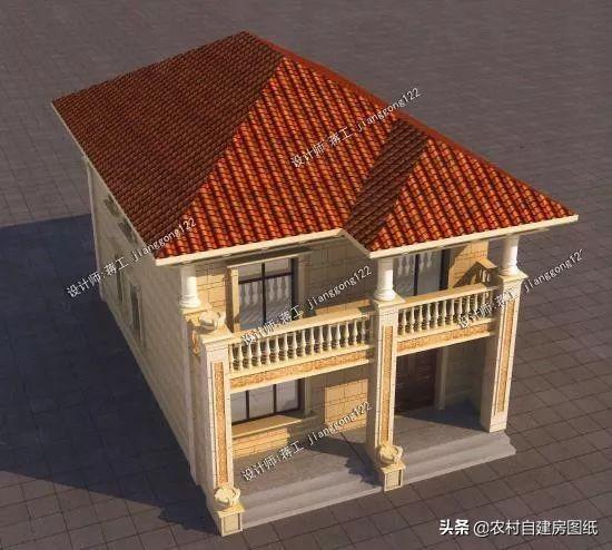 20万不仅能建二层奢华欧式别墅 配置洗衣房和大堂屋 还有双阳台