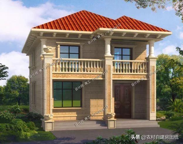 20万不仅能建二层奢华欧式别墅 配置洗衣房和大堂屋 还有双阳台