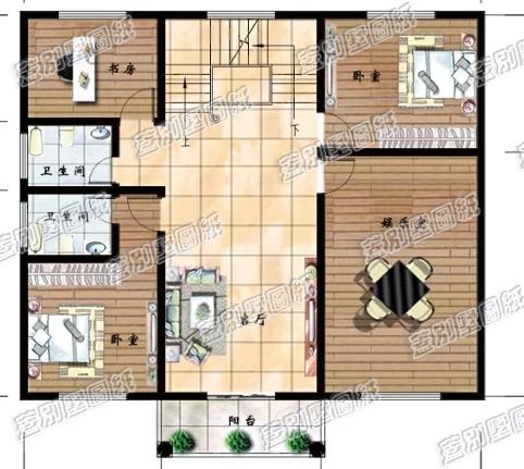 45万占地120平米农村四层房屋全套施工设计图