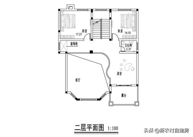 农村房屋不懂如何布局？可以参考这款农村二层别墅，经济又实用