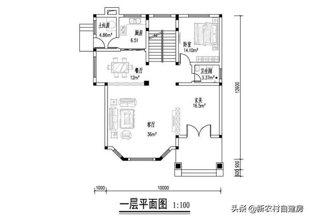 农村房屋不懂如何布局？可以参考这款农村二层别墅，经济又实用