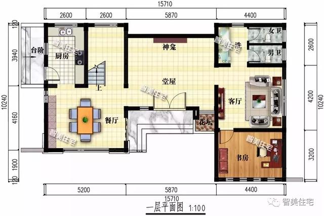 两栋现代式风格的别墅户型，享受轻奢型的农村生活