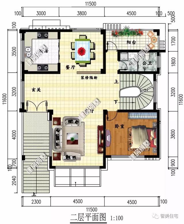 两栋现代式风格的别墅户型，享受轻奢型的农村生活