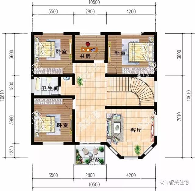 2栋开间10-11米的农村别墅，全国各地都有人建过