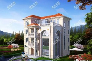 农村自建四层别墅设计图纸，风格不同。