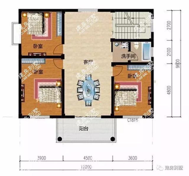 简单美观的两层自建房，第二栋不仅外观靓，布局很实用