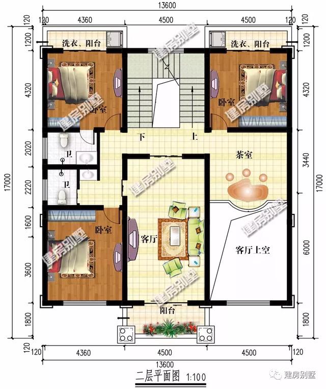 带堂屋和健身房的豪华农村别墅，一栋能让你在老家出名的房子