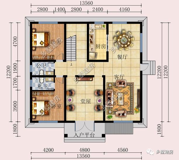 13x12米三层别墅，高颜值+高居住体验，你值得拥有