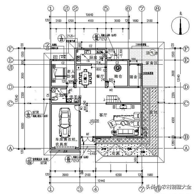 4套中式农村别墅，25万以内，第1套最受欢迎，最后一套最特别