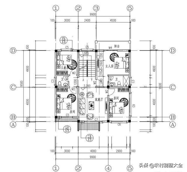 4套中式农村别墅，25万以内，第1套最受欢迎，最后一套最特别