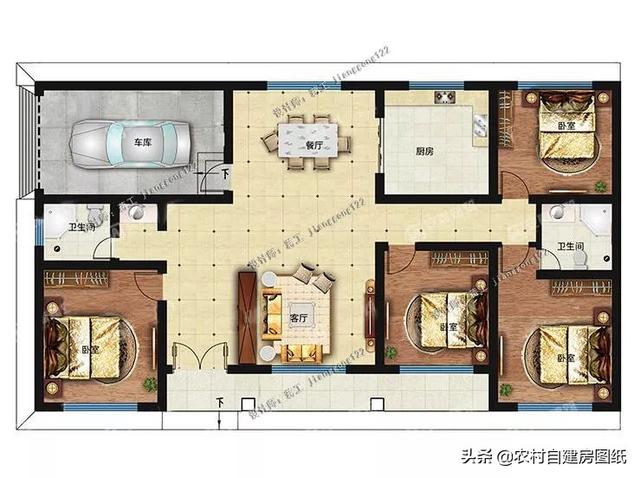 8套6月最新款一层农村别墅，第2款花的心思多，第7款造价惊喜