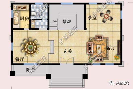 16×9三层欧式农村别墅，地下车库+大露台，主体造价约37万