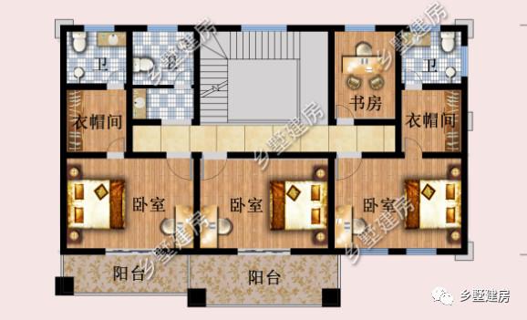 16×9三层欧式农村别墅，地下车库+大露台，主体造价约37万