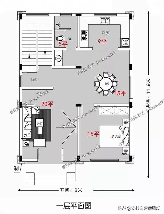 8×12米同样一款别墅，大哥建三层，弟弟建二层，你觉得谁最精明