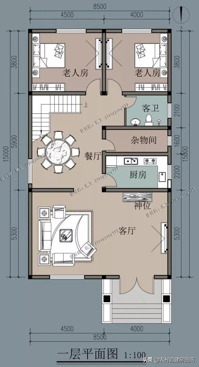 狭长形地基不好建房？面宽8-9米，这4款农村别墅，差评的人最少