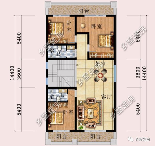 8x14米农村别墅，精致时尚，小开间建别墅照样好看