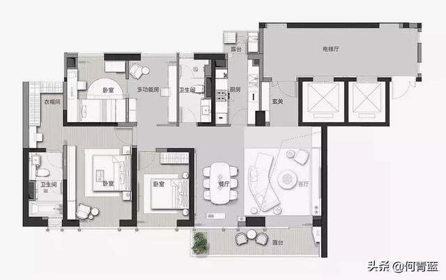 别墅丨180m² 极致大平层，郑州康桥的超级豪宅