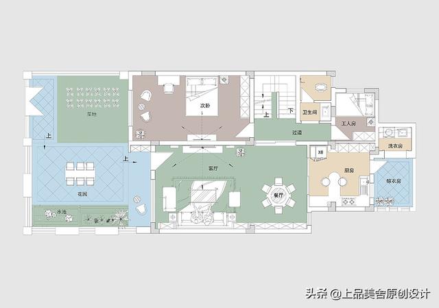 310㎡三层联排别墅，难怪都想住别墅小孩房都有独立衣帽间