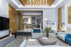 300㎡别墅设计实景图，让家人倍感温馨。