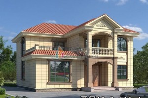 25万左右两层农村自建别墅方案，小巧时尚。