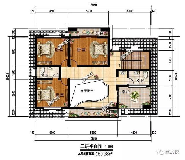 33万的二层欧式别墅，占地160平，千万豪宅都不换