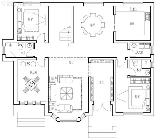 二层欧式联排别墅设计图纸