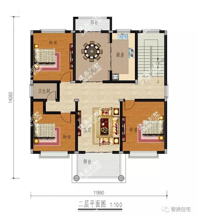 宽11-12米之间，主体用框架结构的农村别墅，难得的好户型