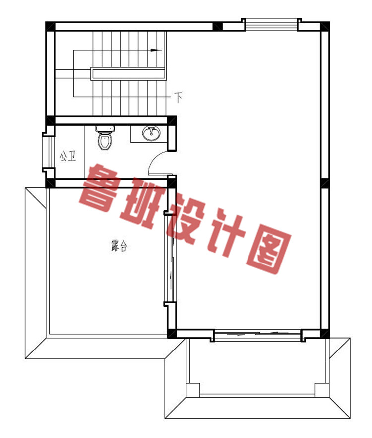 农村小户型三层别墅设计三层户型图