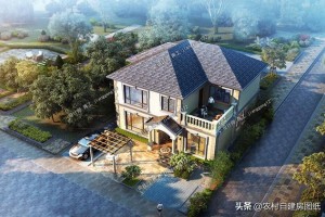 6款农村别墅庭院设计实景图，兼顾实用性与装饰性。