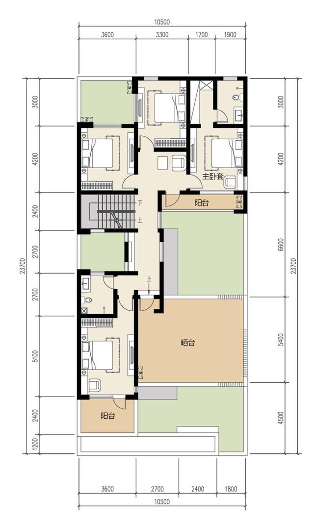 满足既是“如意”宅，10x23现代三层庭院露台自建别墅