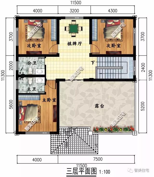 占地面积120左右的农村别墅，欧式风格设计，30万搞定一栋