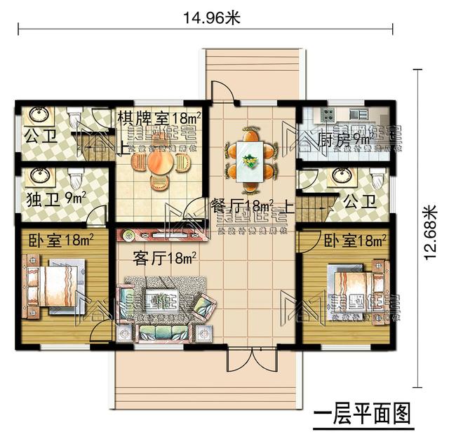 这栋二层简欧风格别墅，耐看又实用，建在老家无人不夸