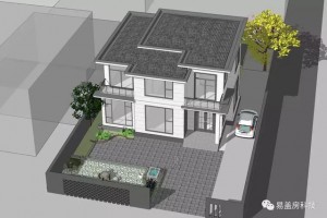 38W双露台农村自建现代别墅图纸，使用感极佳。
