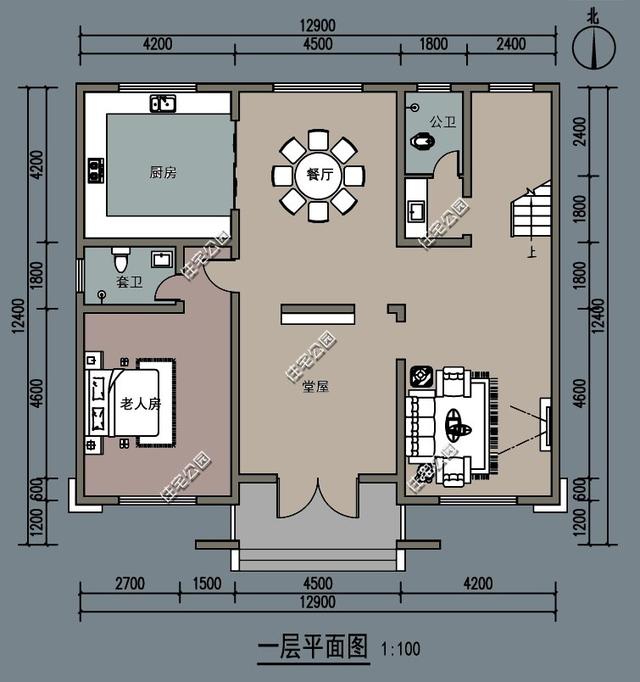 农村带堂屋的才是好房子？推荐第5套，宅基地80平都能建