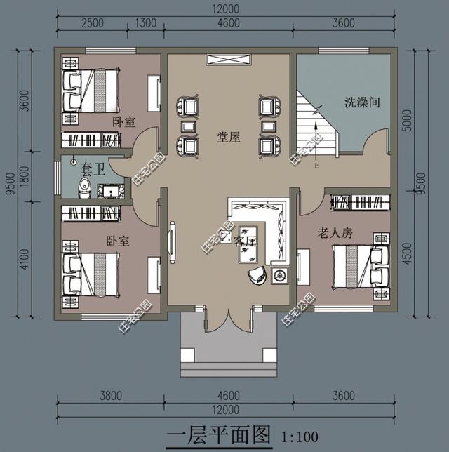 农村带堂屋的才是好房子？推荐第5套，宅基地80平都能建