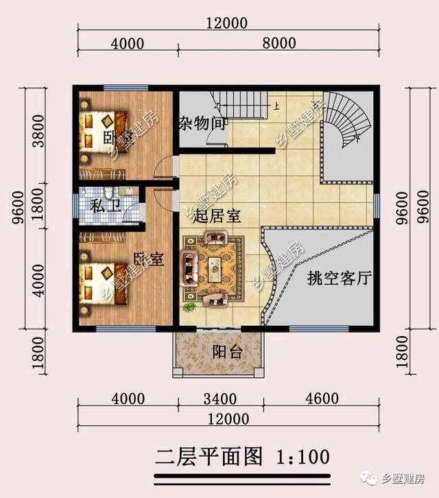 12X9.6米农村别墅，有格调的高级感，活出别人羡慕的模样