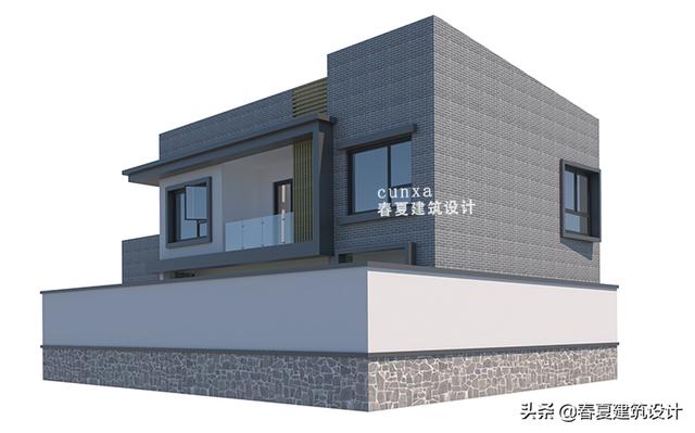 CX287小户型二层农村自建房小洋楼别墅